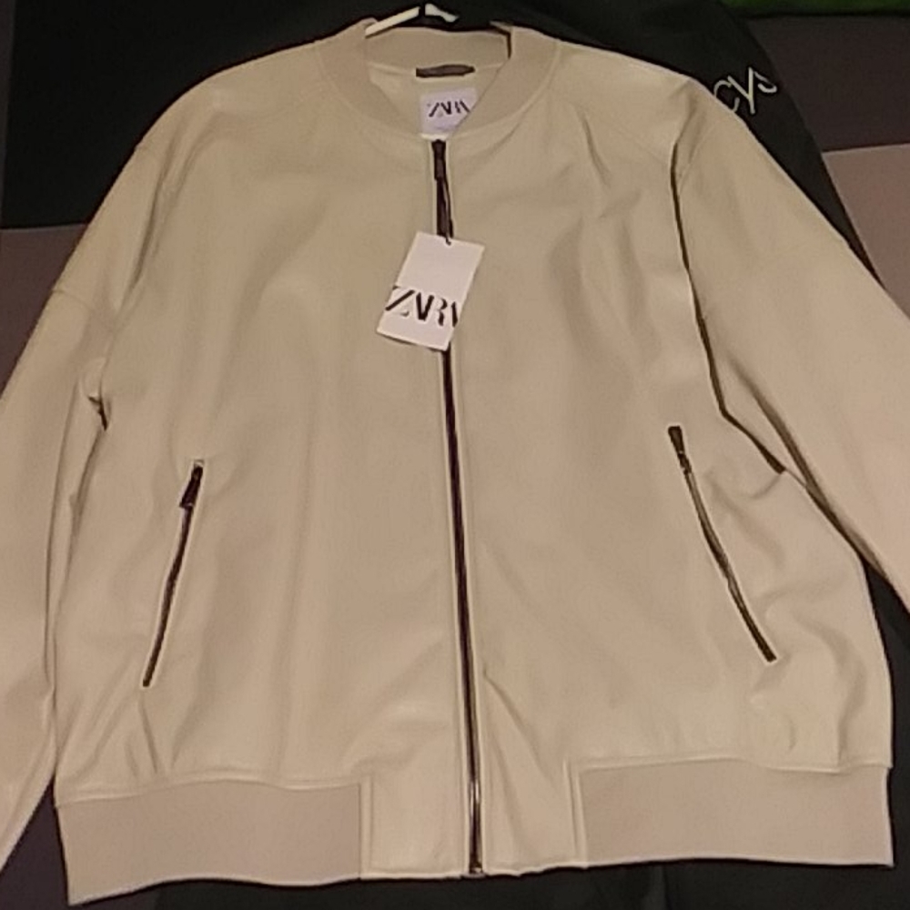 Faux leather jacket